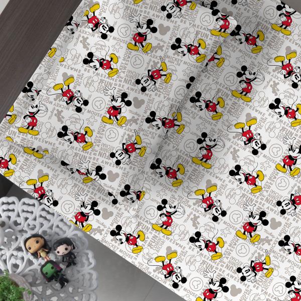 Imagem de Jogo De Cama Infantil Mickey Mouse Fun Solteiro Disney Simples 2 Peças Malha Portallar