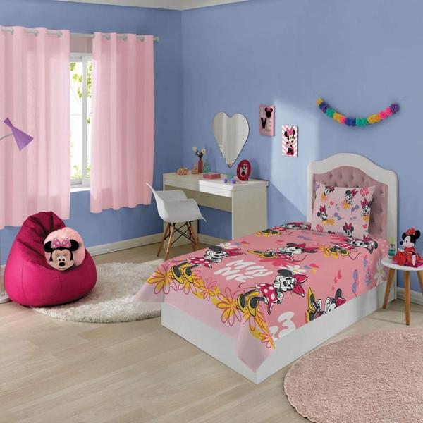 Imagem de Jogo de Cama Infantil Minnie Estampado 2 Peças Solteiro 1,40 x 2,20 Minnie Lepper