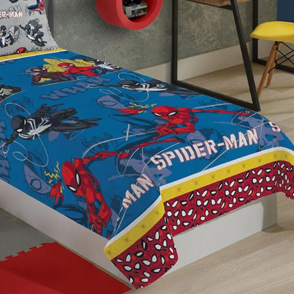 Imagem de Jogo De Cama Infantil Spider-Man 3 Peças Lepper