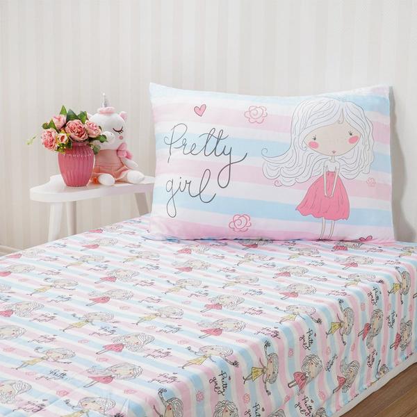 Imagem de Jogo de Cama Kids Solteiro 2 Pçs Microfibra 88x188x30cm