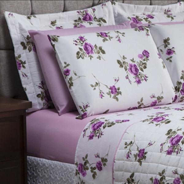 Jogo de cama LENÇOL 400 FIOS CASAL QUEEN ESTAMPADO 4 PEÇAS - ESTAMPAS SORTIDAS - STUDIO CASA