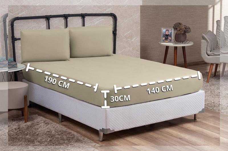 Jogo de Cama Lençol Casal 200 Fios Algodão 4 peças Conjunto com Elástico e Fronhas - DONNA MARIA CONFECÇÕES Imagem de Jogo de Cama Lençol Casal 200 Fios Algodão 4 peças Conjunto com Elástico e Fronhas