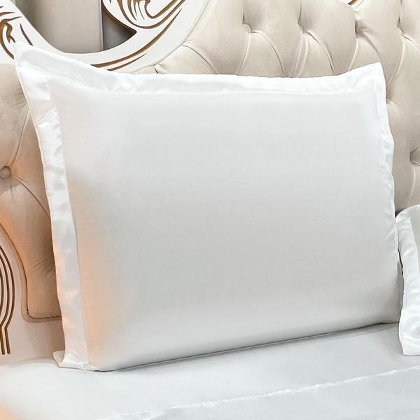 Imagem de Jogo De Cama Lençol Casal Luxo Charmousse 4 Peças - Branco