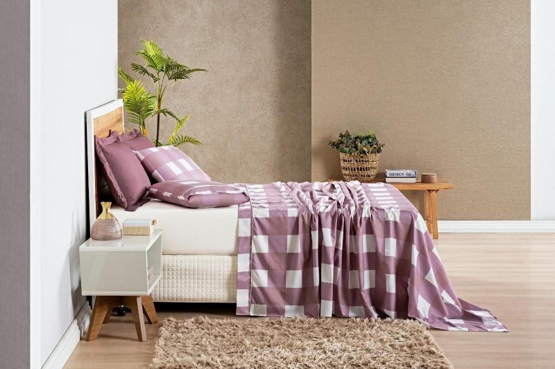 Jogo De Cama Micropercal 200 Fios Dolce Vita King 4Un Rosê - Stinely Casa Imagem de Jogo De Cama Micropercal 200 Fios Dolce Vita King 4Un Rosê