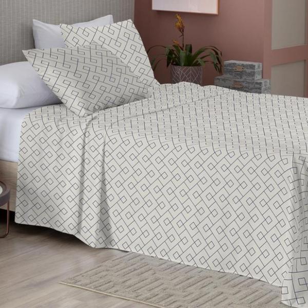 Imagem de Jogo De Cama Neo Essencial Estampado 4 Pcs - Casal Clay