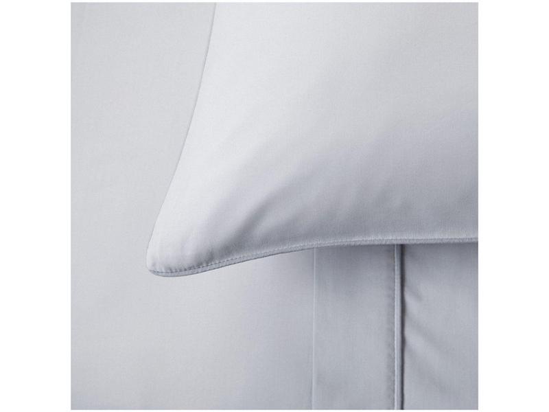 Jogo de Cama Queen 100% Algodão Buddemeyer 180 Fios Basic Percalle Cinza 4 Peças Imagem de Jogo de Cama Queen 100% Algodão Buddemeyer 180 Fios Basic Percalle Cinza 4 Peças