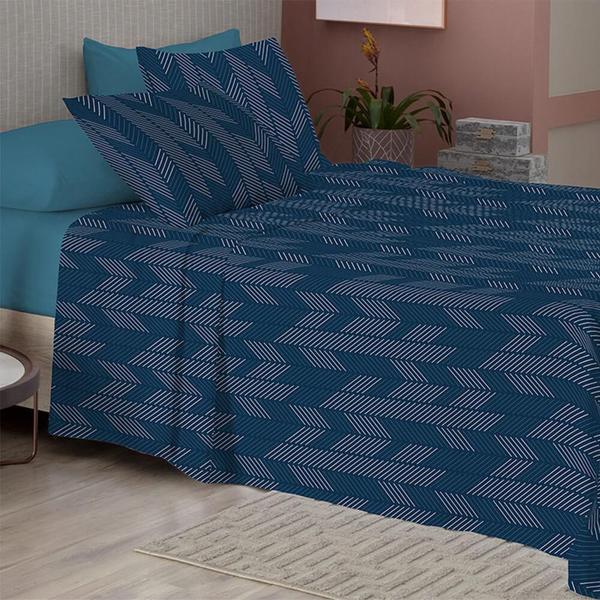 Imagem de Jogo de Cama Queen Creta Micro Cotton Duplo 4 peças Camesa