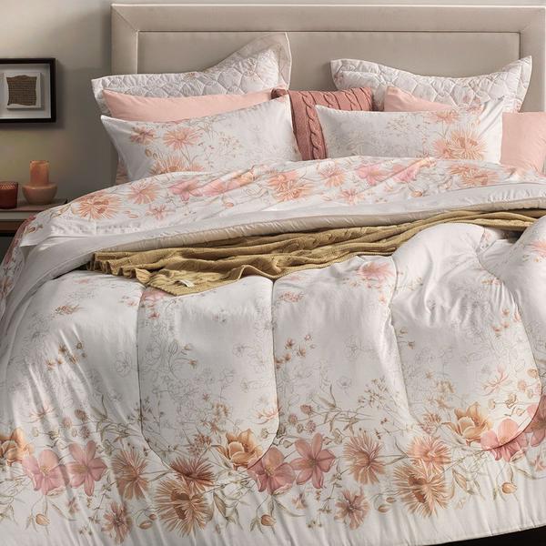 Imagem de Jogo de Cama Queen Estampa Helena 4 Pcs 160 fios Karsten