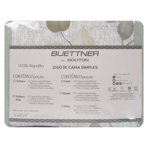 Imagem de Jogo de Cama Queen Size Buettner 150 Fios 3 Peças Vivance Verde