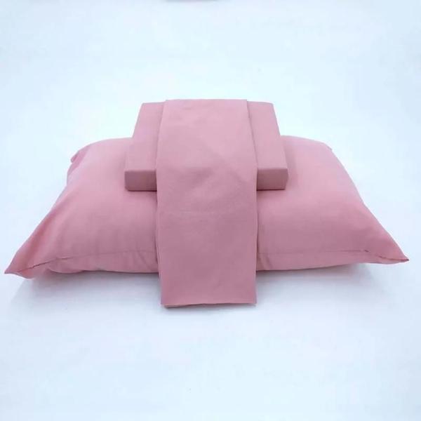 Imagem de Jogo De Cama Simples Percal Soft 230 Queen - Rose