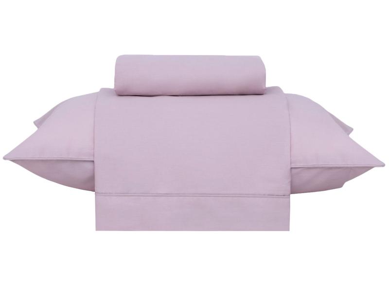 Jogo de Cama Solteiro 100% Algodão Buddemeyer 180 Fios Basic Percalle Rosa 3 Peças Jogo de Cama Solteiro 100% Algodão Buddemeyer 180 Fios Basic Percalle Rosa 3 Peças