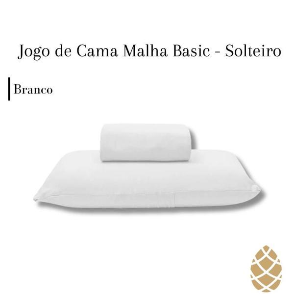 Imagem de Jogo de Cama Solteiro 2 Peças Liso De Malha Basic Buettner