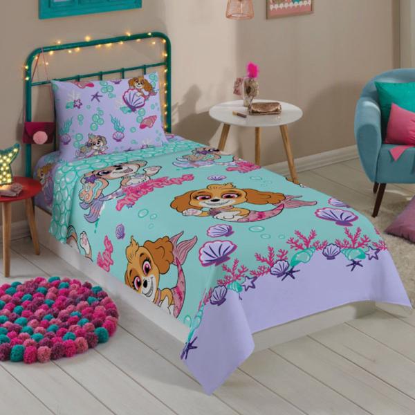 Imagem de Jogo de Cama Solteiro Infantil Estampado Personagens 2 Peças Microfibra 1,40m x 2,20m