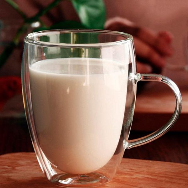 Jogo de Canecas 2 Peças Vidro Parede Dupla 350ml Para Chá Café - Hauskraft Imagem de Jogo de Canecas 2 Peças Vidro Parede Dupla 350ml Para Chá Café