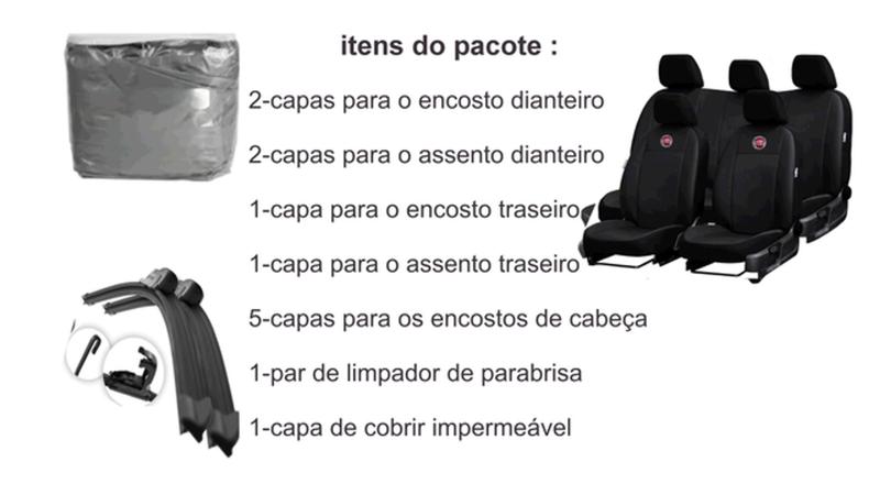 Jogo de Capa de Couro para Carro 10-16: Estilo e Proteção - Iron Tech Imagem de Jogo de Capa de Couro para Carro 10-16: Estilo e Proteção