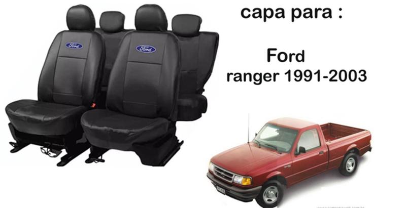 Jogo de Capa de Couro Ranger 91-03 + Tapete + Capa de Volante: Proteção e Estilo - Iron Tech Imagem de Jogo de Capa de Couro Ranger 91-03 + Tapete + Capa de Volante: Proteção e Estilo