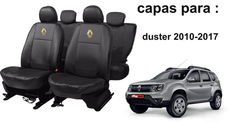 Imagem de Jogo de Capas de Couro Impermeável para Renault Duster 2015 com Capa de Volante