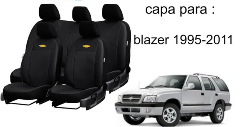 Imagem de Jogo de Capas de Couro para Blazer 2004 - Couro Impermeável + Chaveiro + Capa de Volante