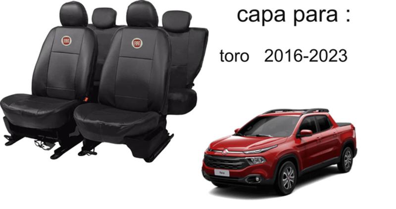 Imagem de Jogo de Capas de Couro para Toro 2017 - Couro Impermeável + Chaveiro + Capa de Volante