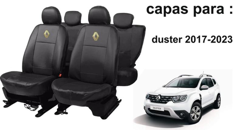 Jogo de Capas Duster 2017-2023 com Capa de Cobrir e Limpador de Parabrisa Premium - Iron Tech Imagem de Jogo de Capas Duster 2017-2023 com Capa de Cobrir e Limpador de Parabrisa Premium