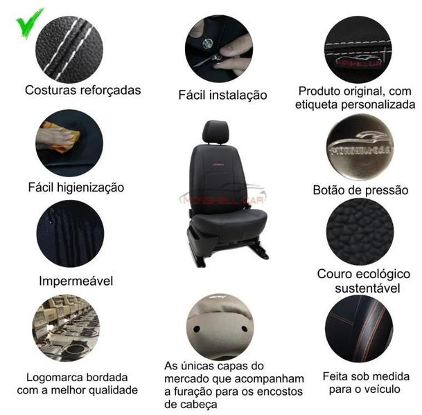 Jogo de Capas Em Couro Para Bancos Gol Voyage G5 G6 VW03 001 Monshell Imagem de Jogo de Capas Em Couro Para Bancos Gol Voyage G5 G6 VW03 001 Monshell
