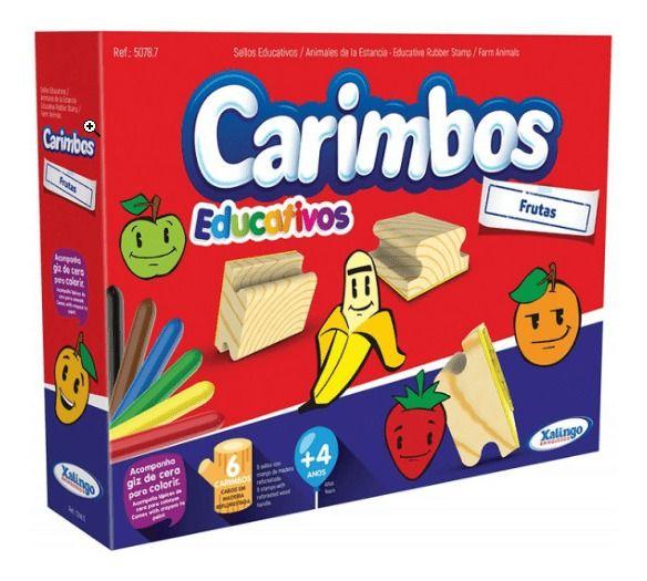 Jogo De Carimbos Ilustrado Frutas Xalingo Imagem de Jogo De Carimbos Ilustrado Frutas Xalingo