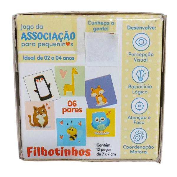 Imagem de Jogo De Cartas Associação Interativos Mamãe e Filhinhos e Memória Cooper Fun