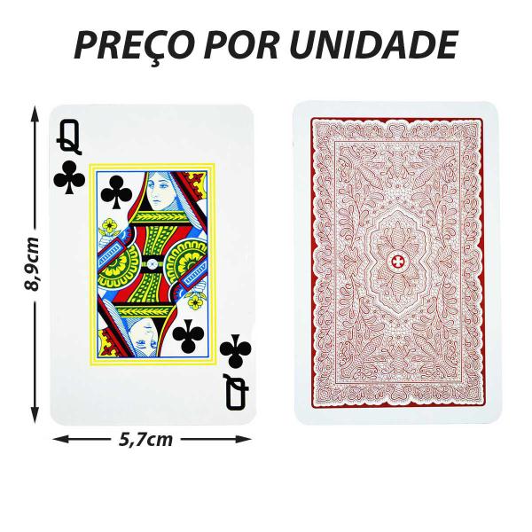 Imagem de Jogo De Cartas Baralho Plástico Copag Tradicional Original Naipe Convencional