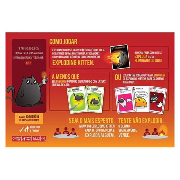 Imagem de Jogo De Cartas Board Games Card Games Exploding Kittens