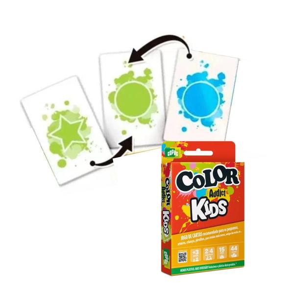 Imagem de Jogo de Cartas Color Addict Kids Cartucho - Copag