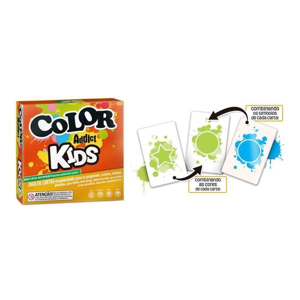 Imagem de Jogo de Cartas Copag Color Addict Kids 3+