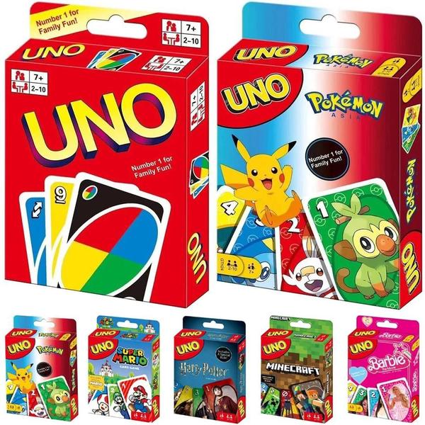 Imagem de Jogo de Cartas de Mesa Família - Uno, Harry Potter, Naruto, Super Mario - Adultos e Crianças