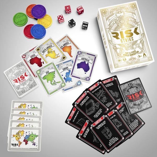 Imagem de Jogo de cartas e dados Hasbro Gaming Risk Strike Ages 10+