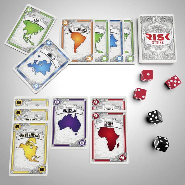 Imagem de Jogo de cartas e dados Hasbro Gaming Risk Strike Ages 10+