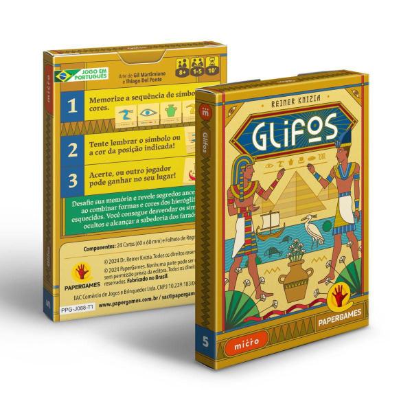 Imagem de Jogo De Cartas Egito Antigo Boardgames Papergames Glifos