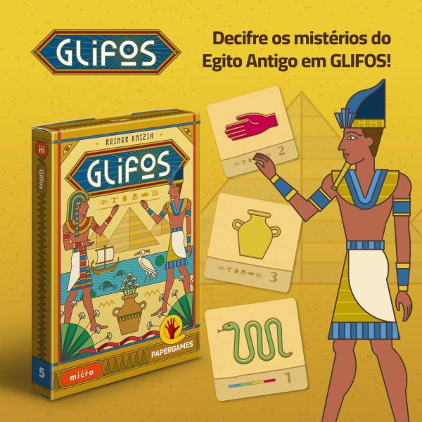 Imagem de Jogo De Cartas Egito Antigo Boardgames Papergames Glifos