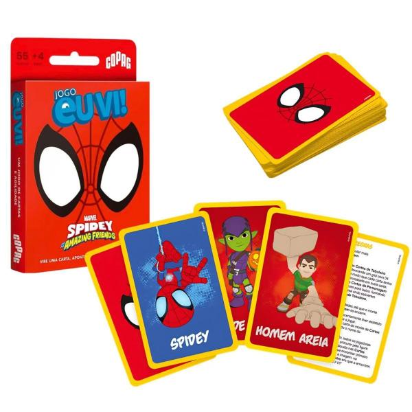 Imagem de Jogo de Cartas Eu Vi Marvel Spidey Copag