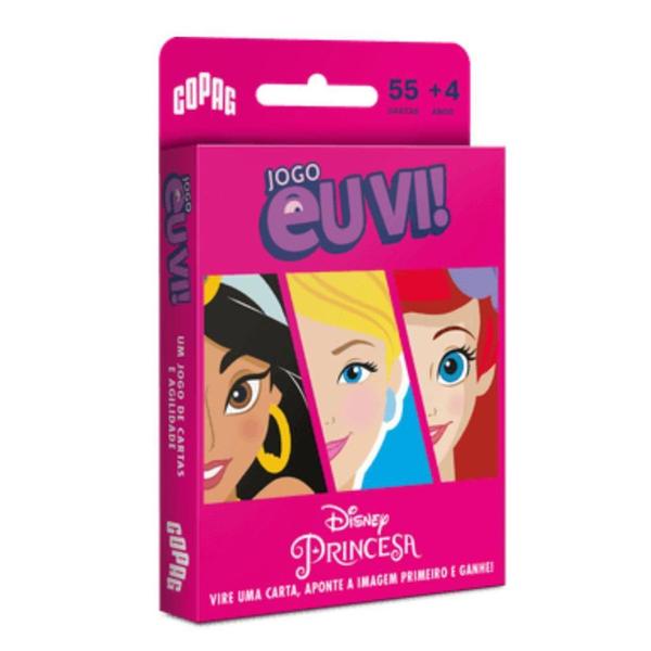 Jogo de Cartas Eu Vi! Princesas Disney - Copag Imagem de Jogo de Cartas Eu Vi! Princesas Disney - Copag
