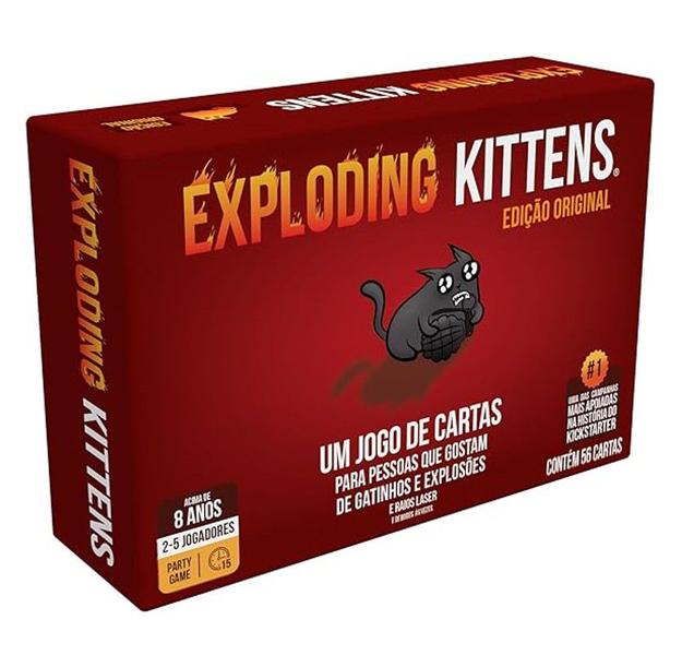 Imagem de Jogo de Cartas Exploding Kittens - Galápagos