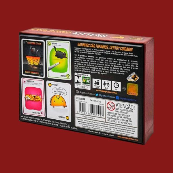 Imagem de Jogo de Cartas Galápagos Exploding Kittens Edição Original - EXK401