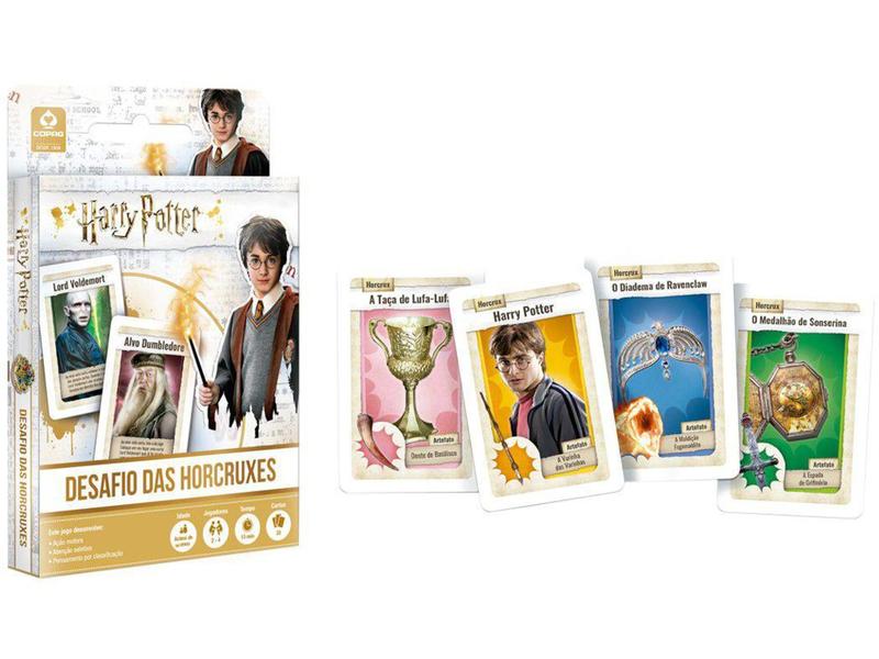 Imagem de Jogo de Cartas Harry Potter Desafio das Horcruxes - Copag 33 Cartas