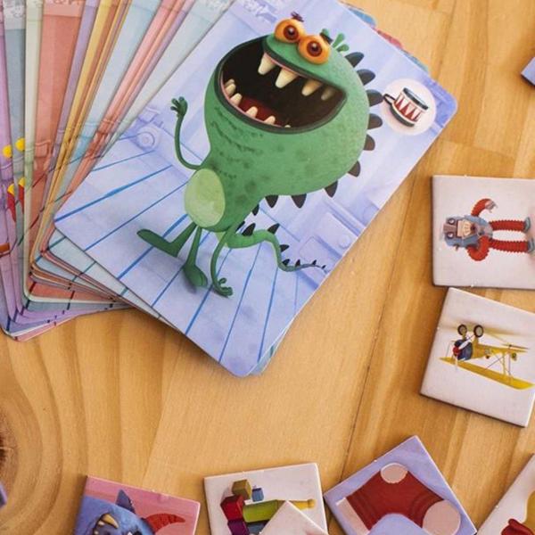 Imagem de Jogo De Cartas Infantil Jogo Da Memória Caça Aos Monstros