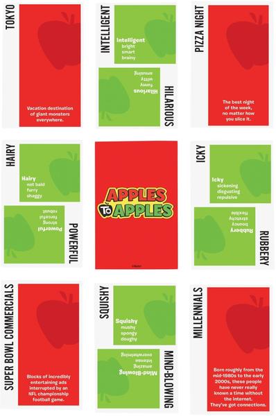 Imagem de Jogo de cartas Mattel Games Apples To Apples Family 1000 Cards