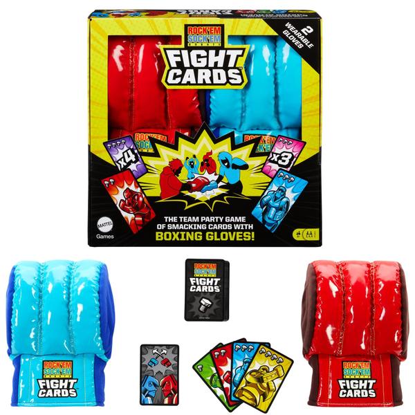 Imagem de Jogo de cartas Mattel Games Rock 'Em Sock 'Em Robots Fight Cards