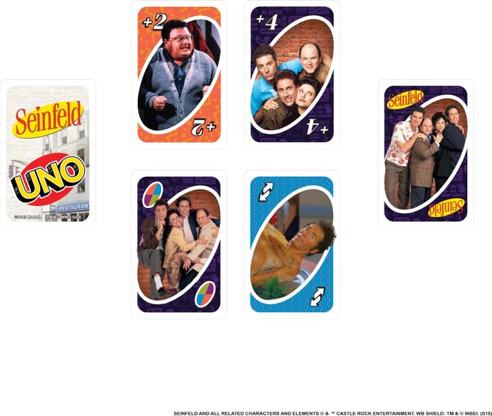 Imagem de Jogo de cartas Mattel Games UNO Seinfeld com Special Rule Kids 7+