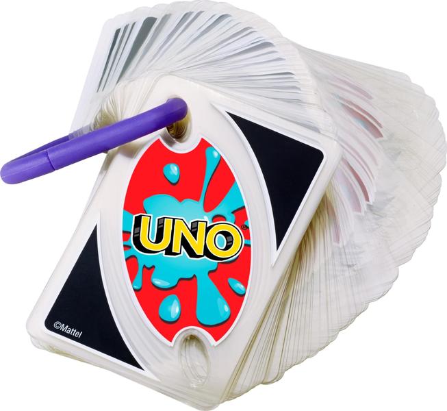 Imagem de Jogo de cartas Mattel Games UNO Splash Plástico resistente à água