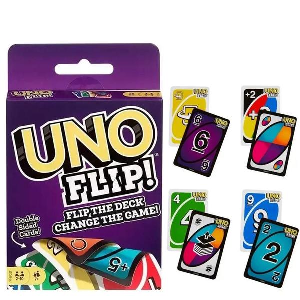 Imagem de Jogo de Cartas Mattel Uno Flip - Diversão em Família para Crianças