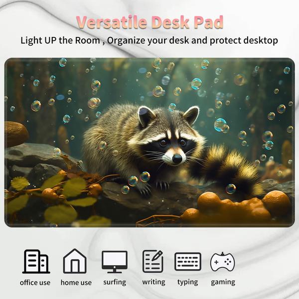 Imagem de Jogo de Cartas Playmat BVDIKMI Magic Forest Raccoon 60x35cm