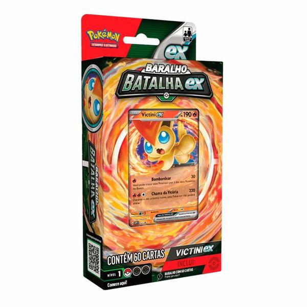 Imagem de Jogo de Cartas - Pokémon - Baralho Batalha EX - Victini - Copag