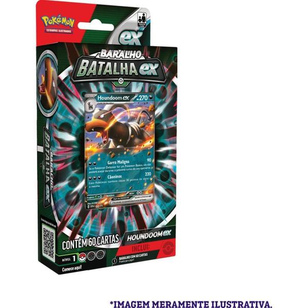 Jogo de Cartas Pokémon DECK MELMETAL/HOUNDOOM - Copag Imagem de Jogo de Cartas Pokémon DECK MELMETAL/HOUNDOOM